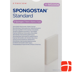 Spongostan Standard Resorbierbarer Hämostatischer Gelatineschwamm 7x5x1cm 2 Stück