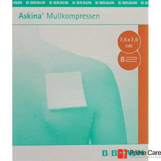 Askina Mullkompresse Steril 7.5cmx7.5cm 25x 2 Stück buy online