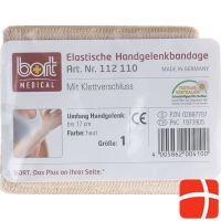 Bort Handgelenkbandage Velcro 8cm -17cm Grösse 1 Hautfarbig