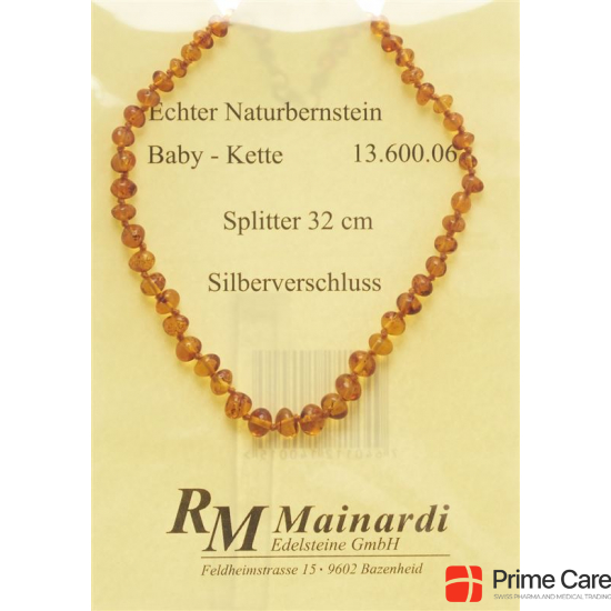 Mainardi Bernstein Babykette Splitter 32cm Silberverschluss buy online