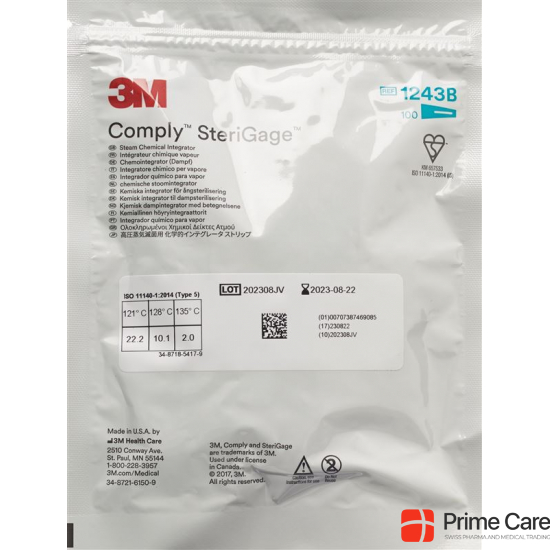 3M Comply Sterigage Integ Dampf 2x5.2cm 100 Stück buy online