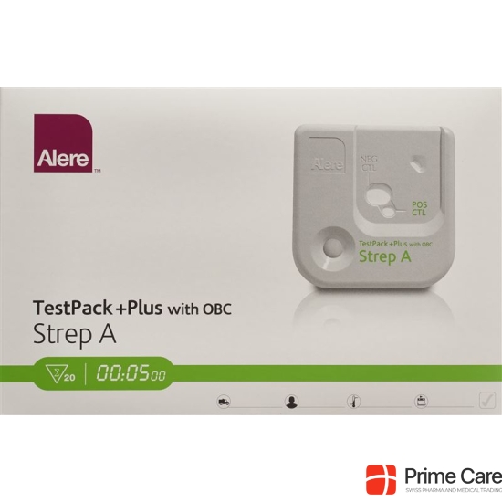 Alere Test Pack Plus Strep A with OBC 20 pcs