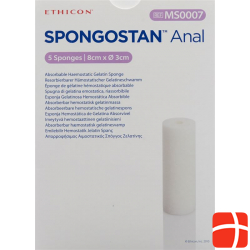 Spongostan Anal Resorbierbarer Hämostatischer Gelatineschwamm 8x3cm 5 Stück