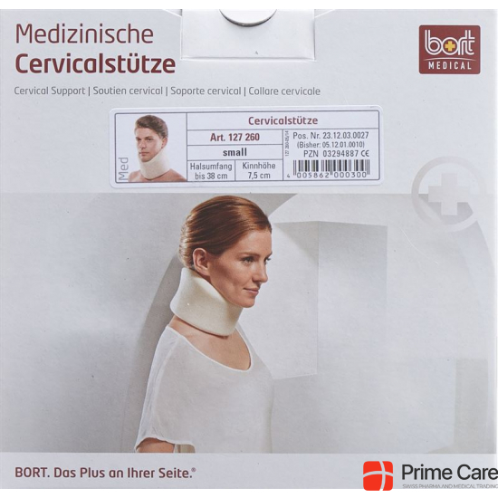 Bort Cervical Stütze 7.5cm -38cm Grösse S Weiss buy online