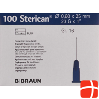 Sterican Nadel 23g 0.60x25mm Blau Luer 100 Stück