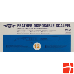 Feather Skalpell 1x Nr 12 20 Stück