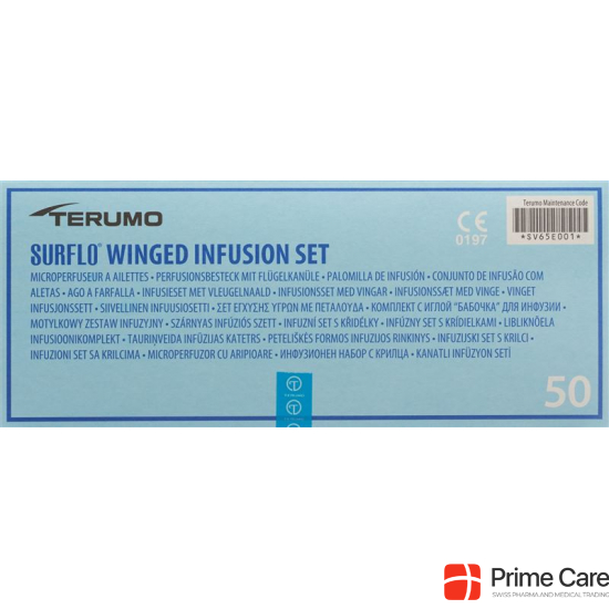 Terumo Surflo Perfusionsbesteck mit Flügelkanüle 21g 0.8x19mm Grün 50 Stück buy online