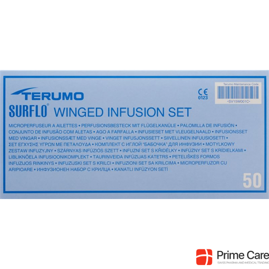 Terumo Surflo Perfusionsbesteck mit Flügelkanüle 25g 0.5x19mm Orange 50 Stück buy online