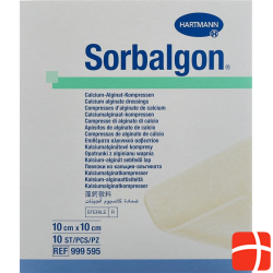 Sorbalgon Kompressen 10x10cm Steril 10 Stück