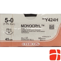 Monocryl 45cm Ungefaerbt 5-0 Fs-2 36 Stück