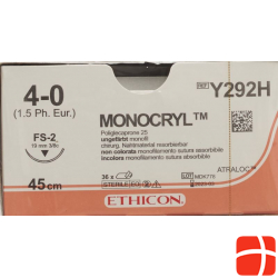 Monocryl 45cm Ungefaerbt 4-0 Fs-2 36 Stück