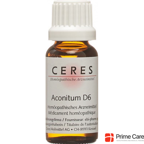 Ceres Aconitum D 6 Dilution 20ml buy online
