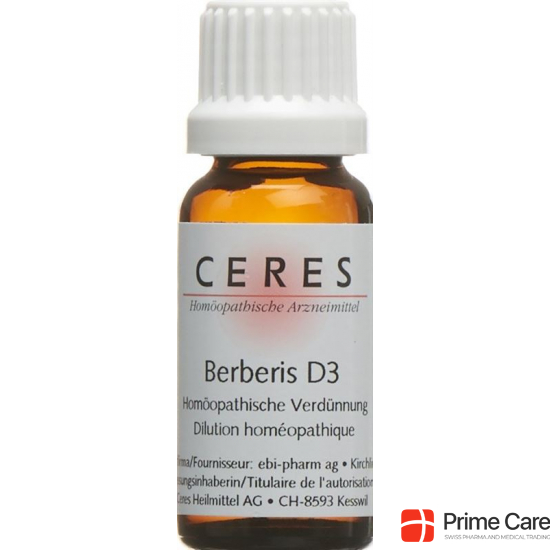 Ceres Berberis D 3 Dilution 20ml buy online