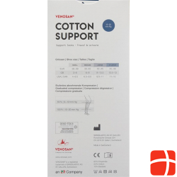 Venosan Cotton A-d Support Socks S White 1 Paar