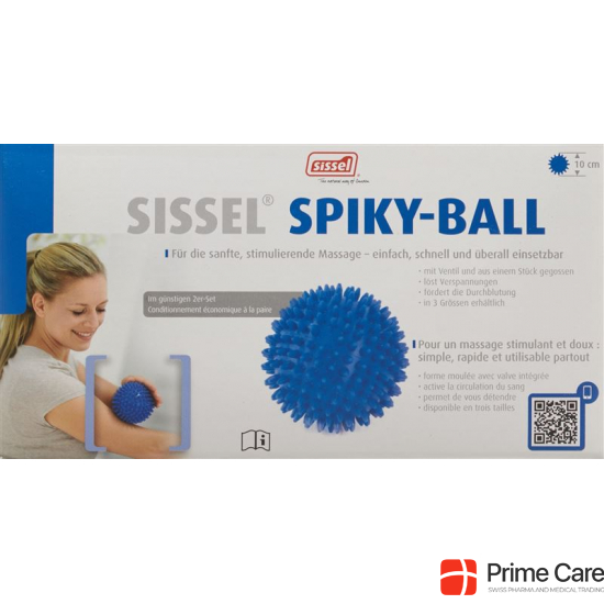 Sissel Igelbaelle 10cm Blau 2 Stück buy online