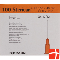 Sterican Nadel Dent 25g 0.5x40mm Orange 100 Stück