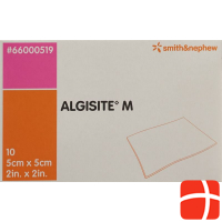 Algisite M Alginat Kompressen 5x5cm 10 Stück