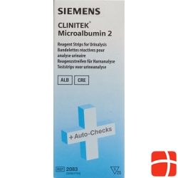 Clinitek microalbumin two reagent strips for urinalysis 25 pcs