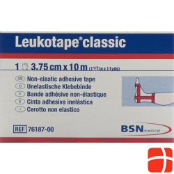 Leukotape Classic unelastische Klebebinde 10m x 3.75cm Rot