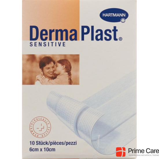 Dermaplast Sensitive Quick Bandage White 6x10cm 10 Pieces buy online
