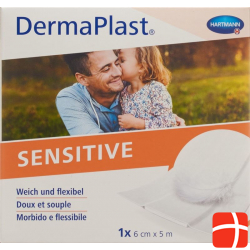 Dermaplast Sensitive Quick Bandage White 6cmx5m Roll