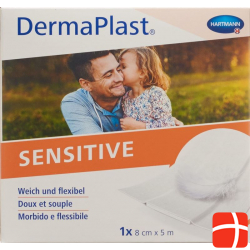 Dermaplast Sensitive Quick Bandage White 8cmx5m Roll