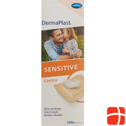 Dermaplast Sensitive Centro Strip 4x6cm Skin-Coloured 100 Pieces