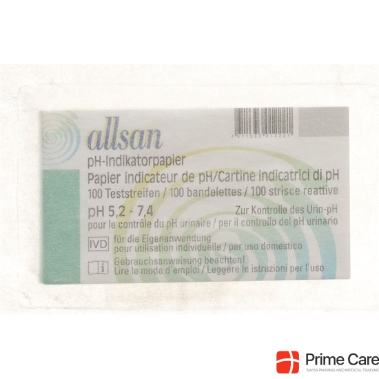 Allsan pH indicator paper 5.2-7.4 100 pcs