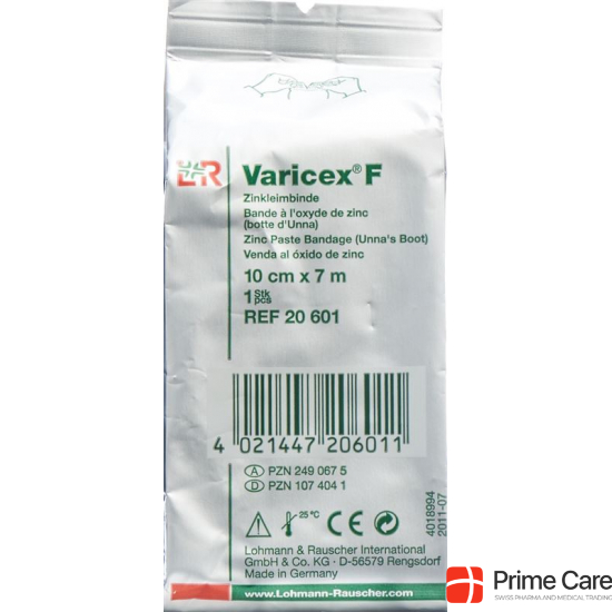 Varicex F zinc paste bandage 10cmx7m buy online