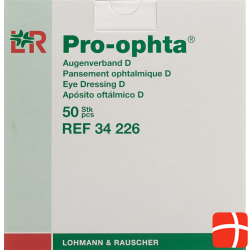 Pro-Ophta Augenverband D Lichtdicht Beige 50 Stück