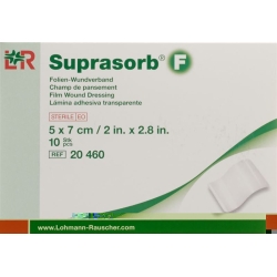 Suprasorb F Folien Verband 7x5cm Steril 10 Stück