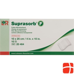 Suprasorb F Folien Verband 10x25cm Steril 10 Stück