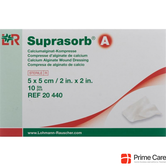 Suprasorb A Calcium Alginat Kompressen 5cmx5cm 10 Stück buy online