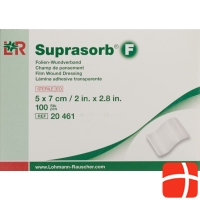 Suprasorb F Folien Verband 7x5cm Steril 100 Stück