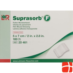 Suprasorb F Folien Verband 7x5cm Steril 100 Stück