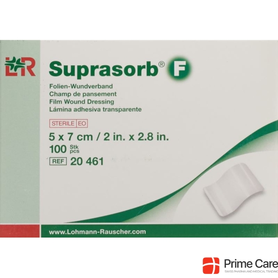 Suprasorb F Folien Verband 7x5cm Steril 100 Stück buy online