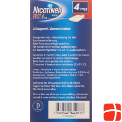 Nicotinell Fruit 4mg 24 Kaugummi