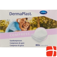 DermaPlast Gazekompressen 4x6cm 80 Stück