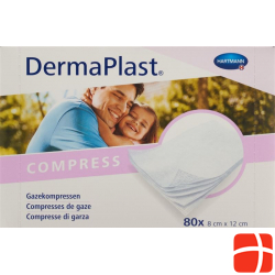 DermaPlast Gazekompressen 8x12cm 80 Stück