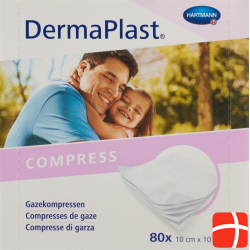 DermaPlast Gazekompressen 10x10cm 80 Stück