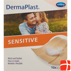 Dermapl8cmx10cm ast Sensitive 10 Plaster
