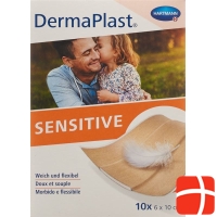 Dermaplast Sensitive 6cmx10cm 10 Pflaster