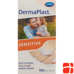 Dermaplast Sensitive 4cmx10cm 10 Pflaster
