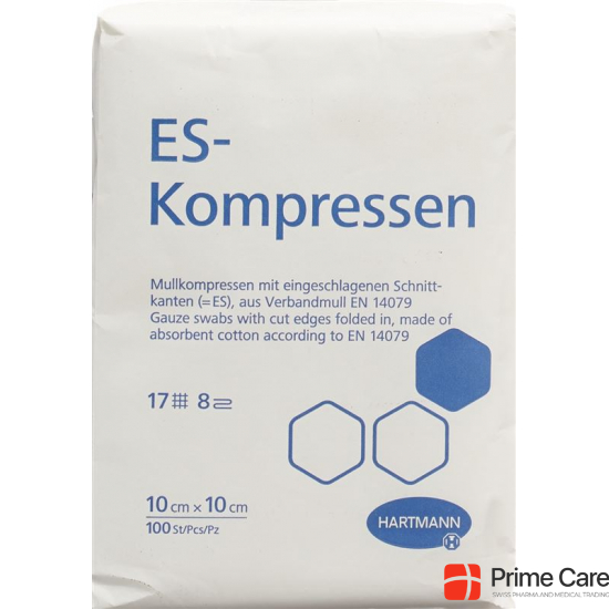 Hartmann Es Kompressen 8-fach 10x10cm 100 Stück buy online