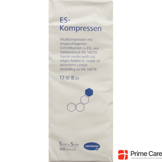 Hartmann Es-Kompressen 8-fach 5x5cm 100 Stück buy online