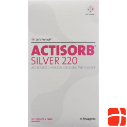 Let’s Protect Actisorb Silver 220 Kohleverband 19x10.5cm 10 Stück