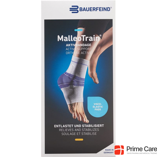 MalleoTrain Aktivbandage Sprunggelenk Grösse 1 Links Titan buy online