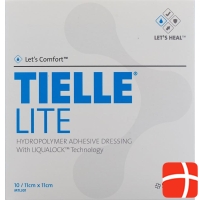 Let's Comfort Tielle Lite Hydropolymer-Verband 11x11cm 10 Beutel
