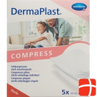 Dermaplast Folding Compresses Typ17 10x10cm 8-fold 5x 2 Pieces