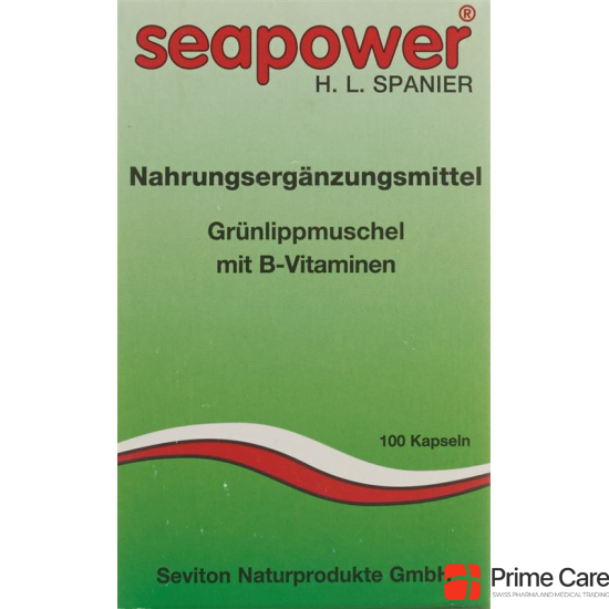 Seapower Grünlippmuschel mit B-Vitaminen Kapseln 100 Stück buy online